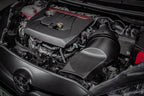 Eventuri carbon engine cover for GR Corolla and GR Yaris, performance car accessory with a sleek black finish.