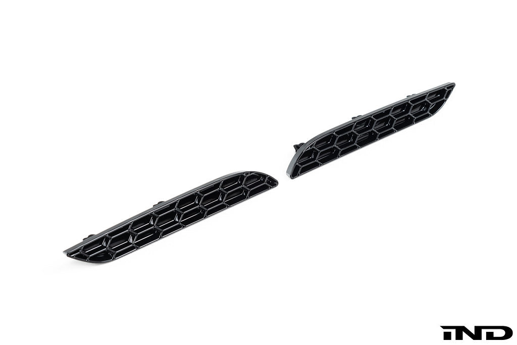 Acexxon G42 2-Series M-Sport honeycomb rear reflector insert set for exterior vehicle enhancement, shown in the image.