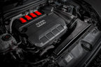 Eventuri black carbon intake system for Audi 8Y S3 and 8S TTS, performance upgrade with sleek carbon fiber design.