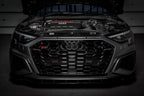 Eventuri black carbon intake system for Audi 8Y S3 and 8S TTS, showing performance air intake with sleek black finish