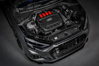 Eventuri black carbon intake system for Audi 8Y S3 and 8S TTS, performance engine air intake with sleek carbon finish.