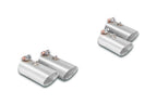 Supersprint BMW F8X M2C M3 M4 exhaust endpipe sleeve kit with OEM tip surrounds, metal components for exhaust modification.