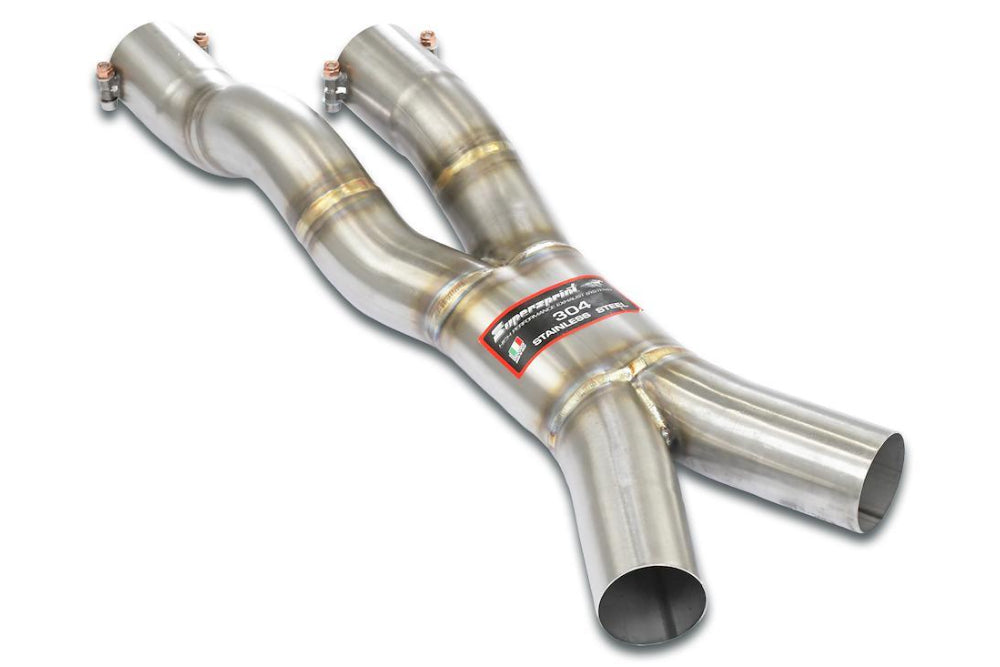 Supersprint BMW F97 X3M / F98 X4M LCI Stainless Center X-Pipe - For OE Front and Rear Exhaust