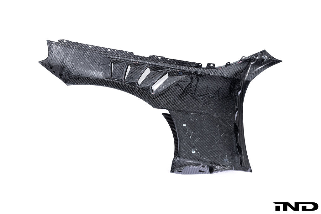 Alpha-N G87 M2 Carbon Vented Front Fender Set - V4 with Blades