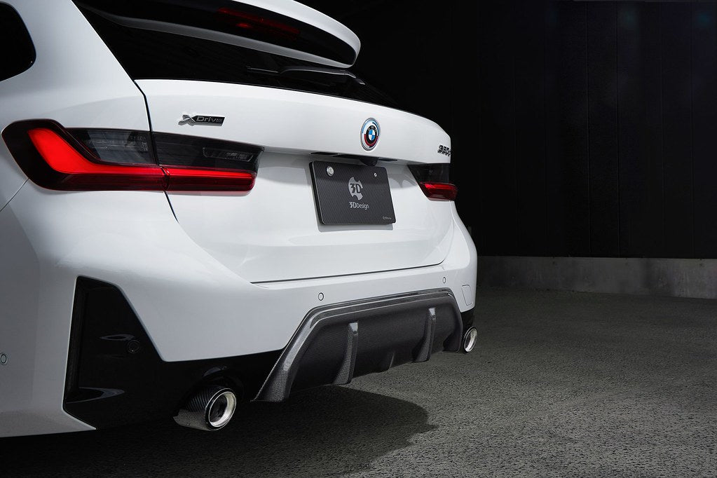 3D Design G20 3-Series LCI M-Sport Carbon Rear Diffuser - 2-Tip