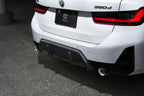 3D Design G20 3-Series LCI M-Sport Carbon Rear Diffuser - 2-Tip