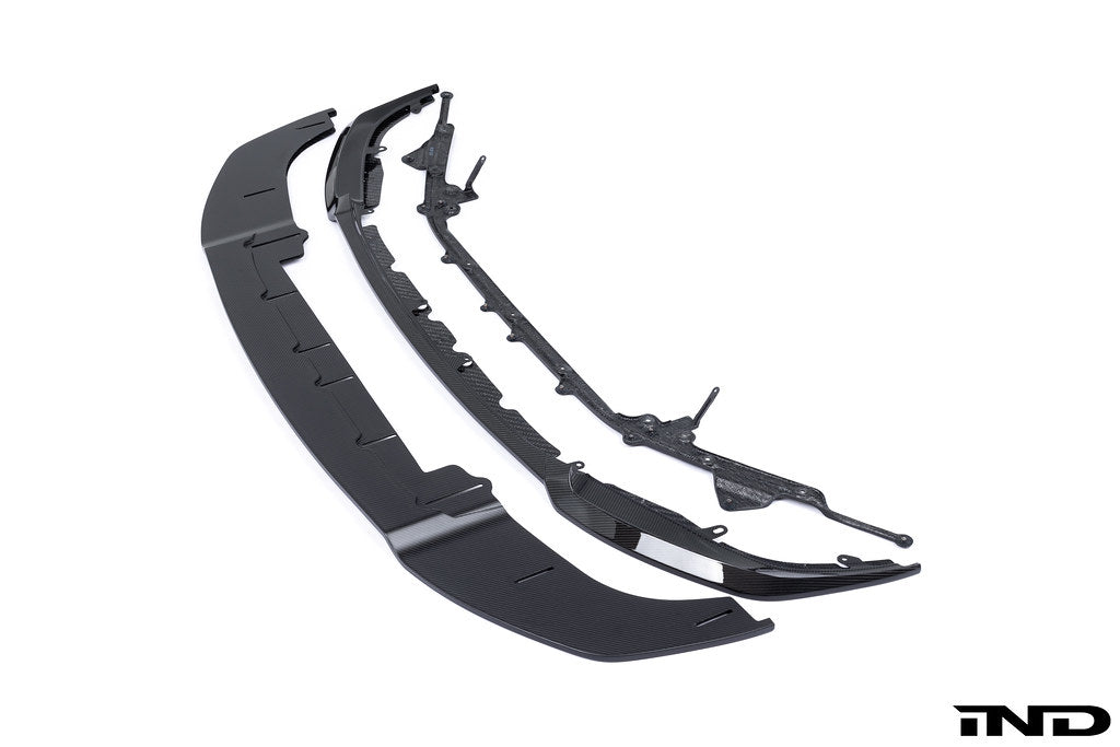 2009-2012 Nissan 370Z Matte Black 3PC Front Bumper Lip
