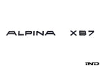 IND G07 Alpina XB7 Painted Trunk Emblem