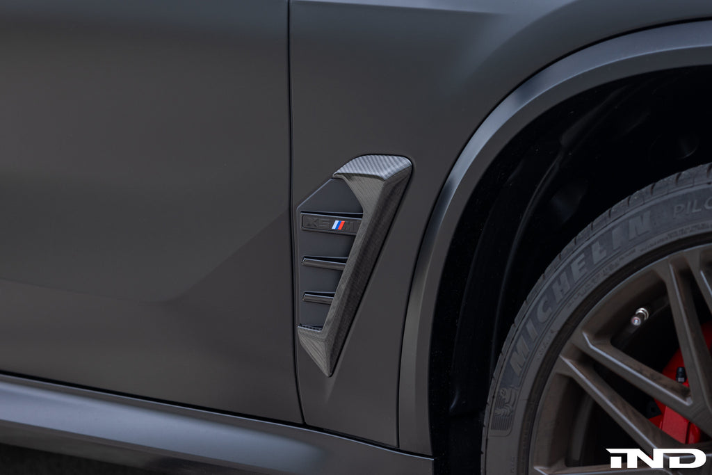 BMW M Performance F95 X5M LCI Carbon Side Grille Trim Set