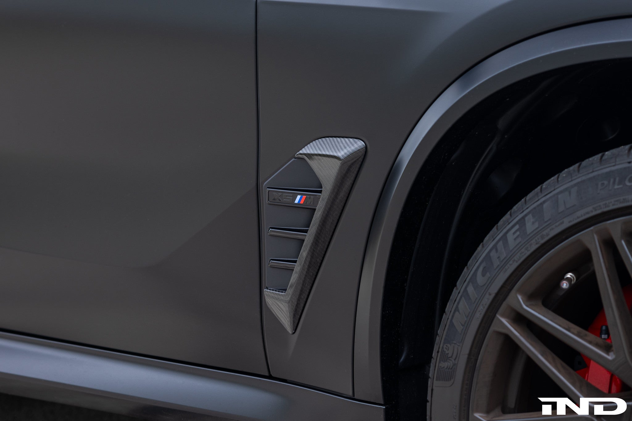 BMW M Performance F95 X5M LCI Carbon Side Grille Trim Set