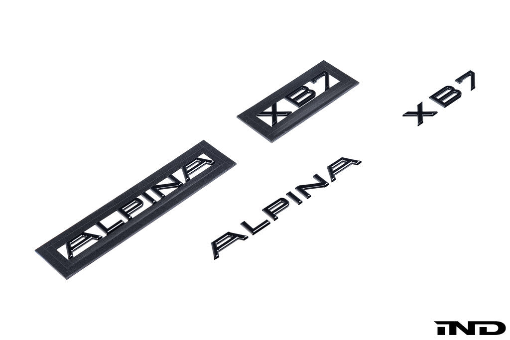 IND G07 Alpina XB7 Painted Trunk Emblem – Black or Custom