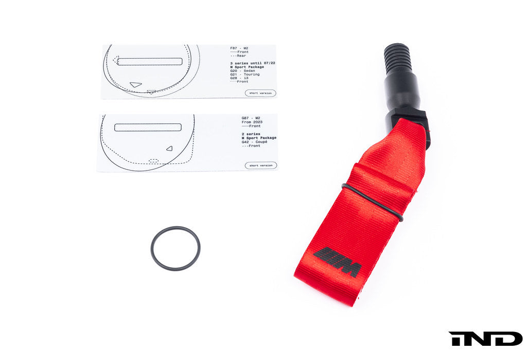 OEM BMW M performance red tow strap - 72155A709F6