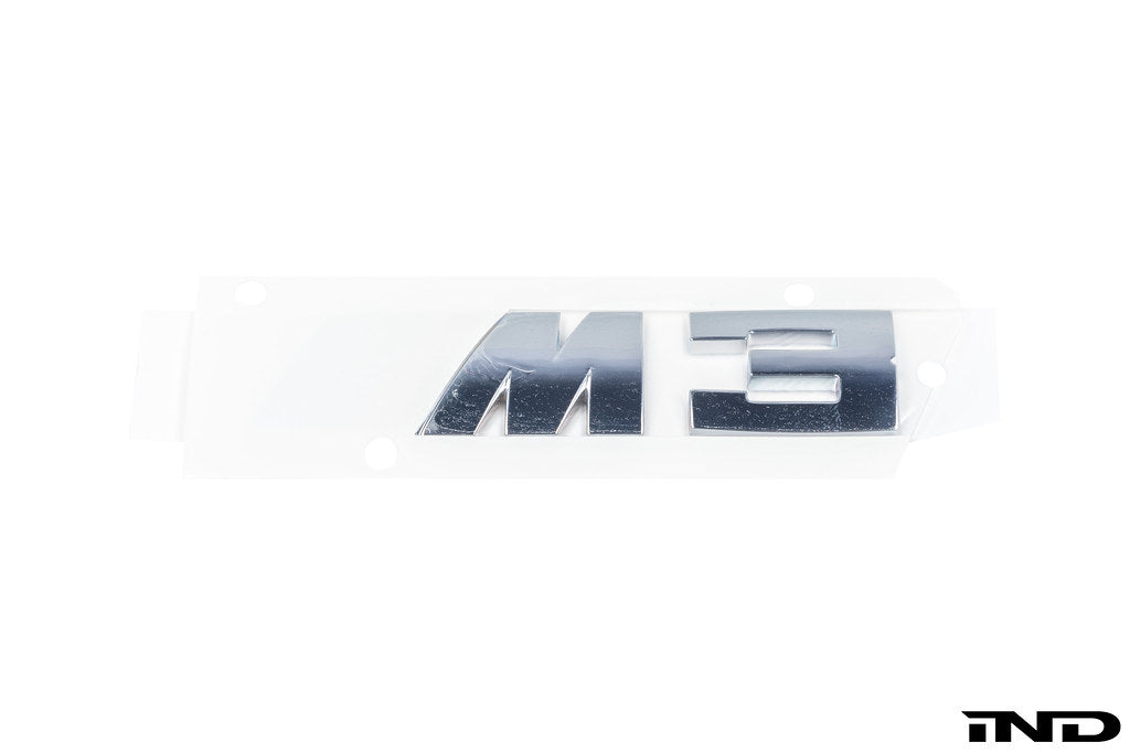 BMW E46 M3 OE Chrome Trunk Emblem from IND Distribution