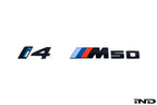 BMW G26 i4 M50 Trunk Emblem - Gloss Black
