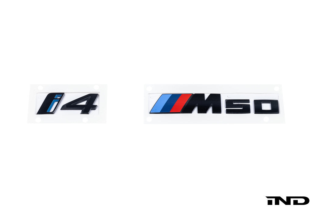 BMW G26 i4 Trunk Emblem - Gloss Black
