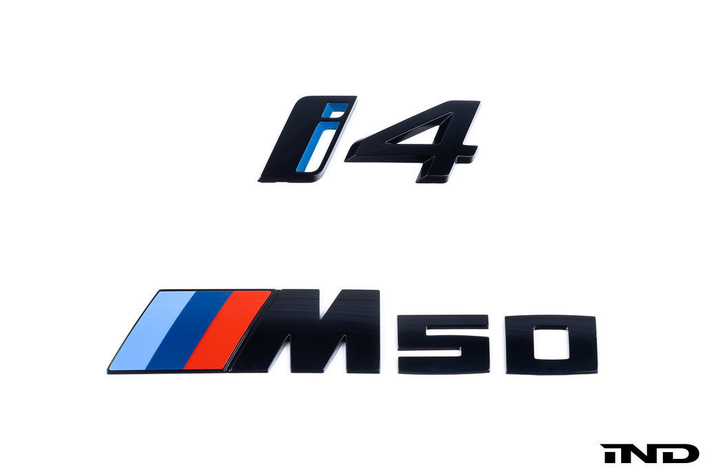 BMW G26 i4 Trunk Emblem - Gloss Black