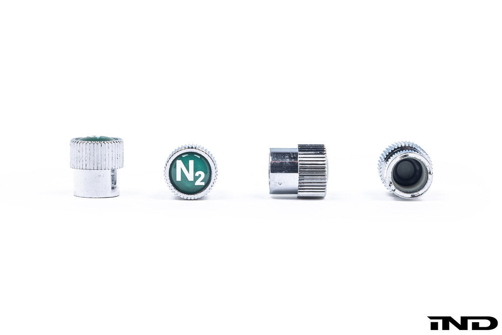 BMW Nitrogen Valve Stem Cap Set - Silver