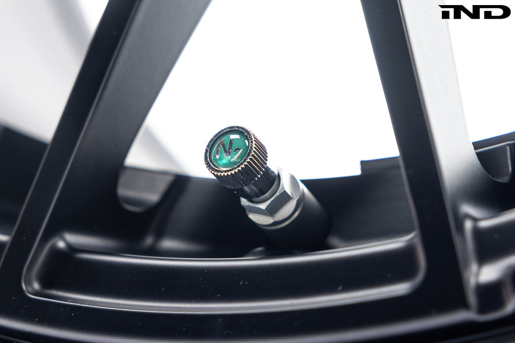 BMW Nitrogen Valve Stem Cap Set - Silver