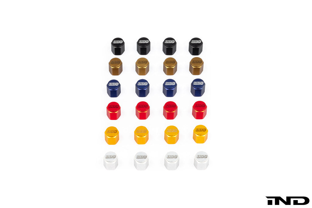 BBS Metal Valve Stem Cap Set
