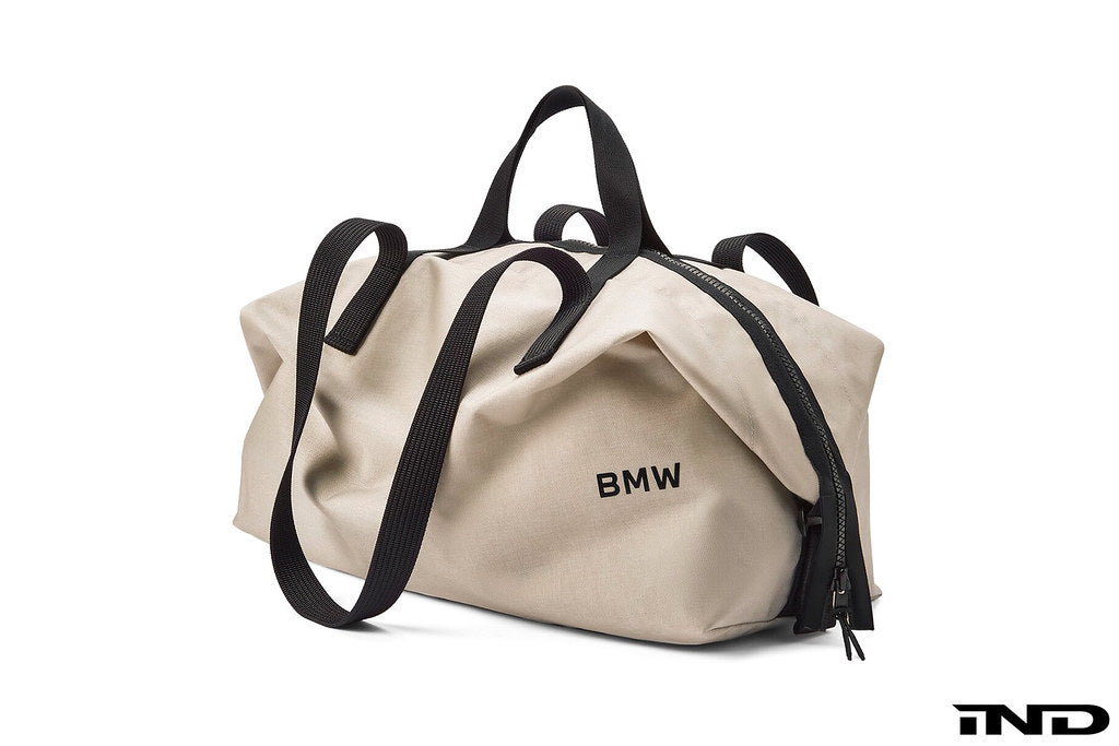 BMW Applied Tag Short Weekender Beige Official BMW Lifestyle Store