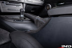 IND E9X M3 Tri-Color Stitched Alcantara E-Brake Boot - LHD