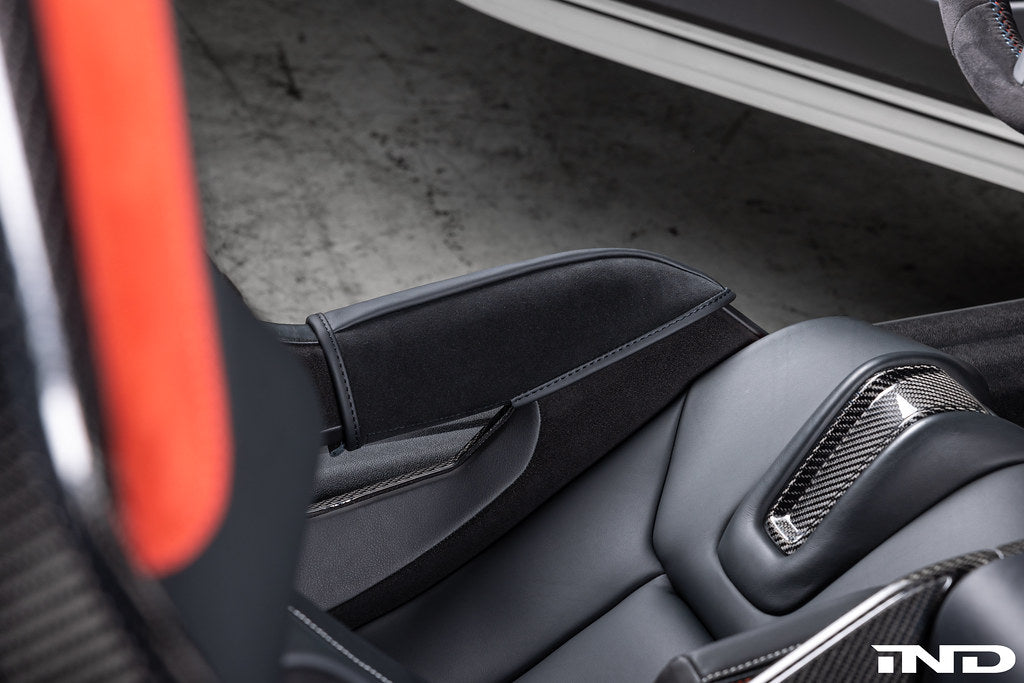 IND G82 M4 CSL Carbon Full Bucket Seat Bolster Protector Set