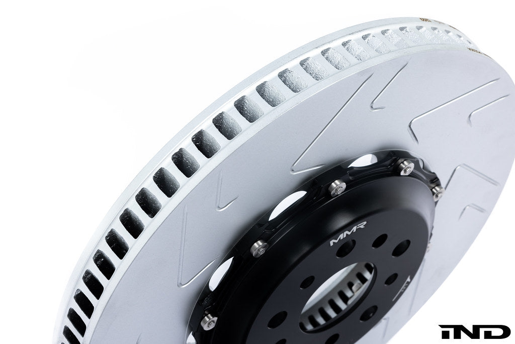 MMX Performance G8X M2/M3/M4 2-piece rear brake rotors, 370x24mm, durable automotive brake components.