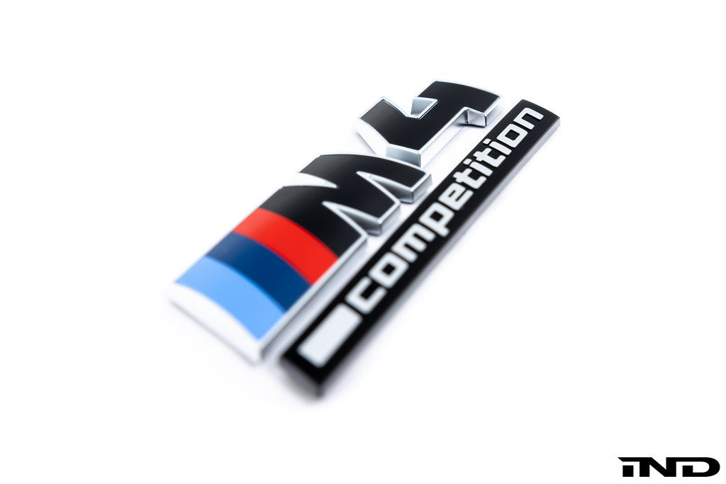 BMW G82 M4 LCI Competition Black Trunk Emblem