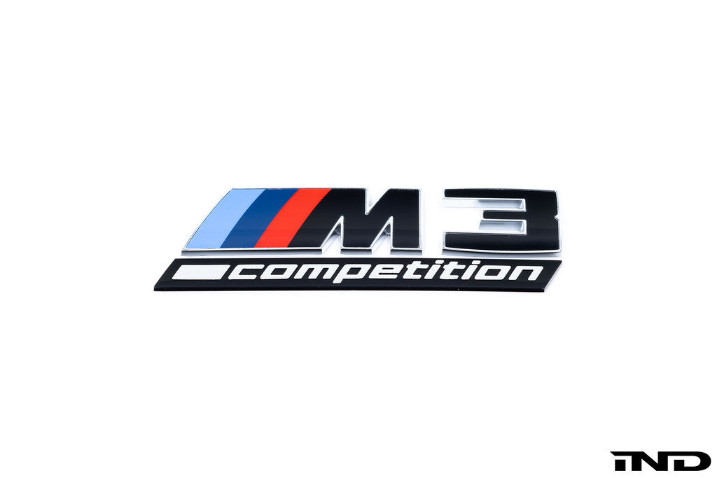 BMW G80 M3 LCI Competition Black Trunk Emblem