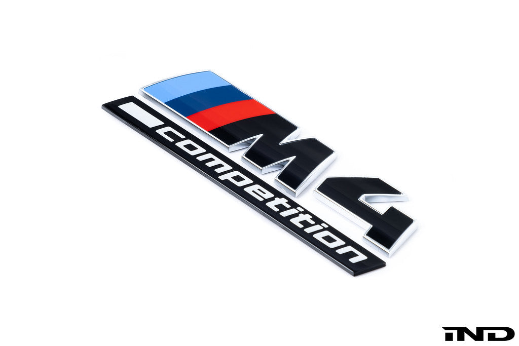 BMW G82 M4 LCI Competition Black Trunk Emblem