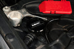 MMX Performance BMW F-Series billet washer fluid cap, durable metal cap with branded logo, designed for performance and style.
