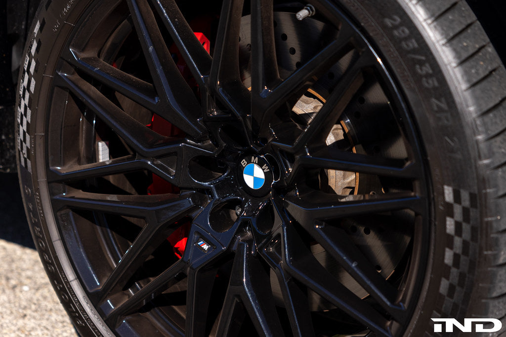 IND Gloss Black Floating Wheel Center Cap Set - 56mm