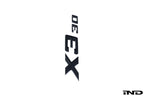 IND G45 X3 30 Painted Trunk Emblem - Gloss Black