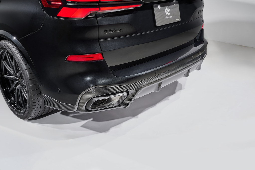 3D Design G05 X5 LCI Carbon Rear Diffuser Set