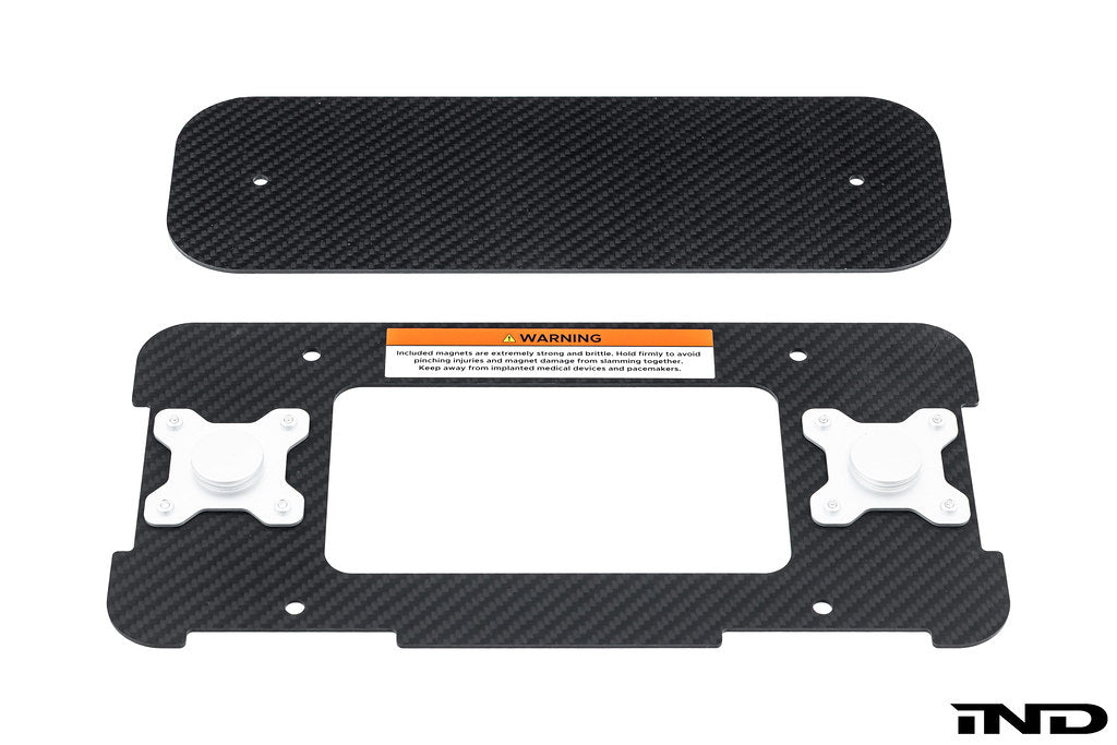 A90 GR Supra Magnetic Rear License Plate Mount Carbon Fiber