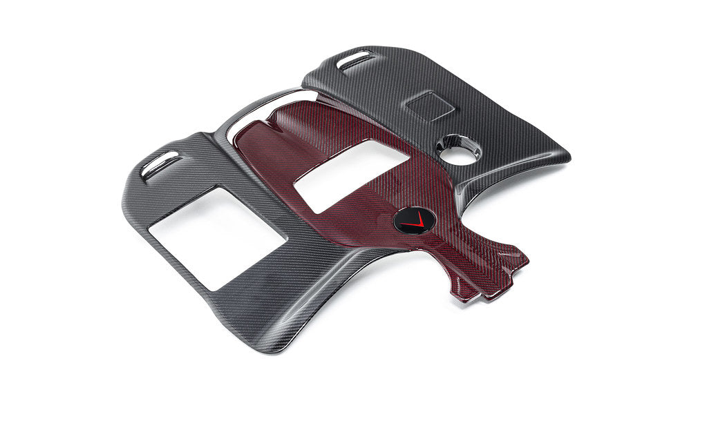 Eventuri black carbon intake system installed in Mercedes W463A G63 AMG, showcasing high-performance air intake components