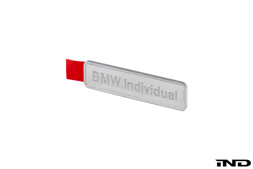 BMW Individual Metallic Adhesive Emblem