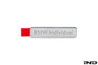 BMW Individual Metallic Adhesive Emblem