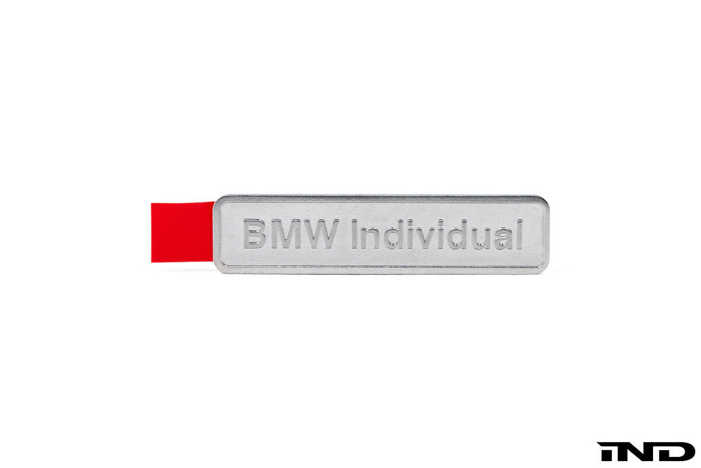 BMW Individual Metallic Adhesive Emblem