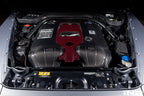 Eventuri black carbon intake system for Mercedes W463A G63 AMG, showcasing performance air intake with sleek carbon finish.