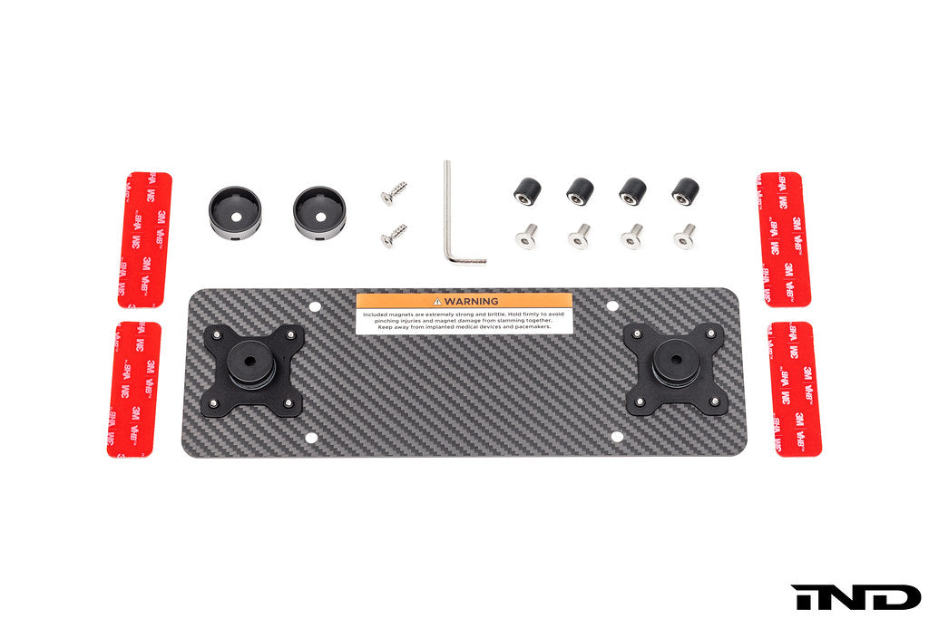 Carbonex BMW Magnetic Rear License Plate Mount - Euro Plate