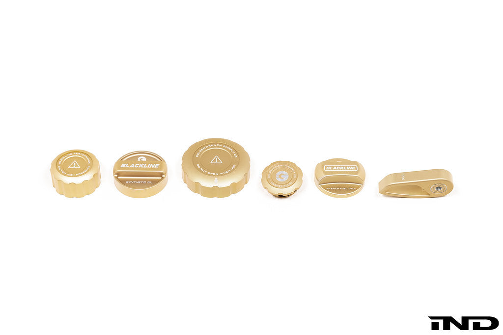 Goldenwrench Blackline Performance BMW M Car (S55) CCB Gold Cap Complete Set