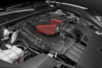 Eventuri 4.0TFSI Twin Turbo V8 black carbon intake system for 2025+ performance vehicles, showcasing sleek carbon fiber design.