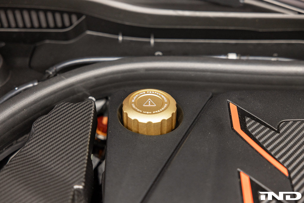 Goldenwrench Blackline Performance BMW M Car (S63 / S68) Engine Cap Cover Set - CCB Gold Cap Complete Set