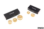 Goldenwrench Blackline Performance BMW M Car (S63 / S68) Engine Cap Cover Set - CCB Gold Cap Complete Set