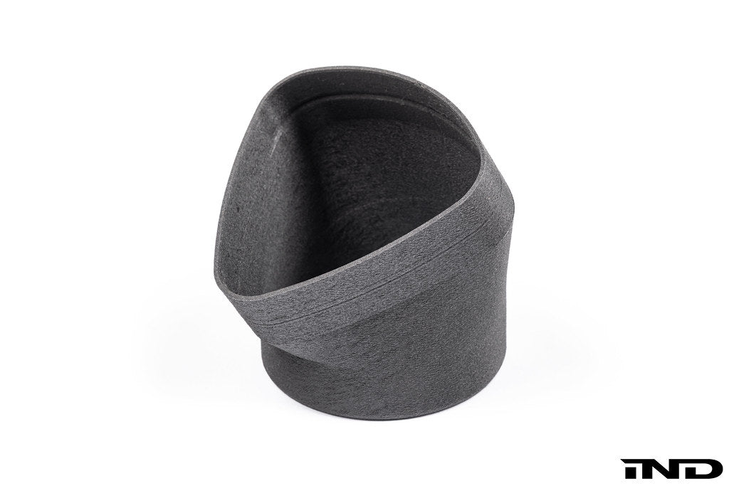 Burkhart Engineering E46 M3 CSL Airbox Snorkel Round Hose Adapter - Angled