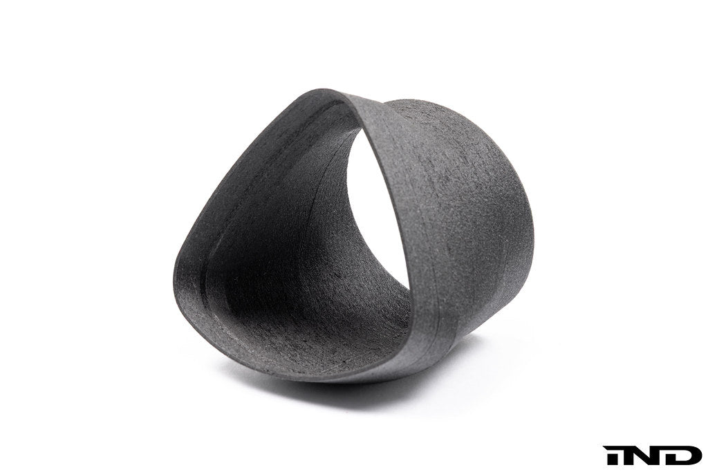 Burkhart Engineering E46 M3 CSL Airbox Snorkel Round Hose Adapter - Angled