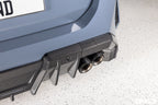 TREVORA G90 G99 M5 carbon fiber rear diffuser for exterior car modification, showcasing its sleek design and aerodynamic features.