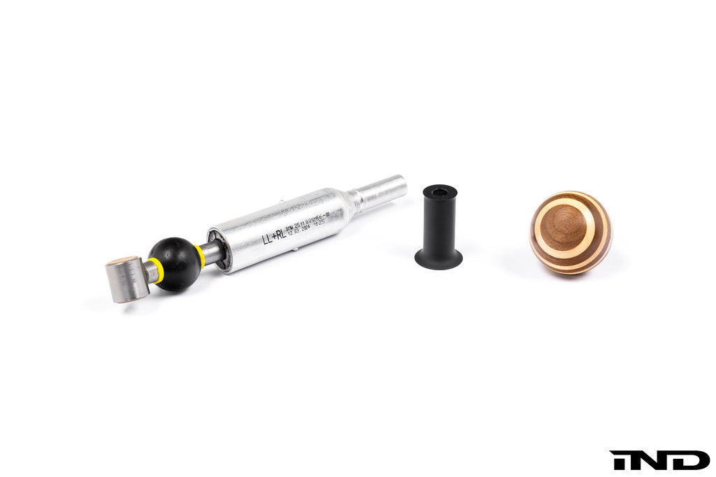 IND G8X M2 / M3 / M4 Porsche 917 Style Wood Classic Shift Knob – Custom Threaded Conversion