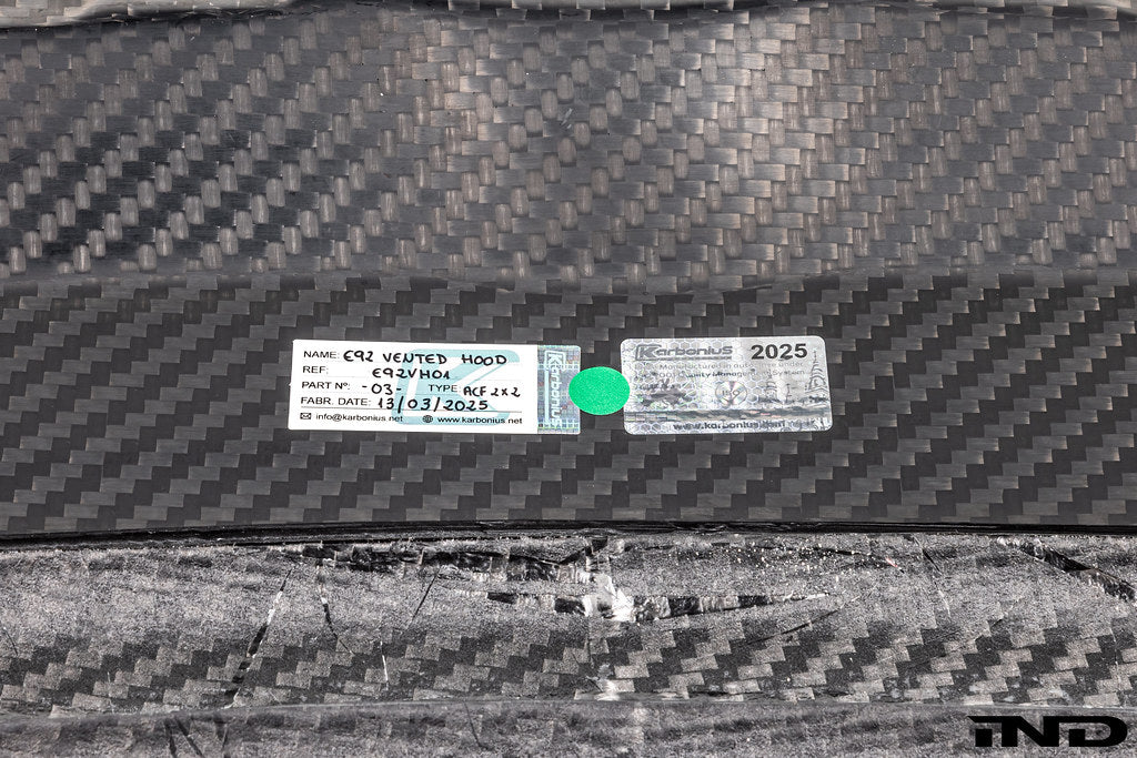 Karbonius E92 M3 Carbon Vented Hood